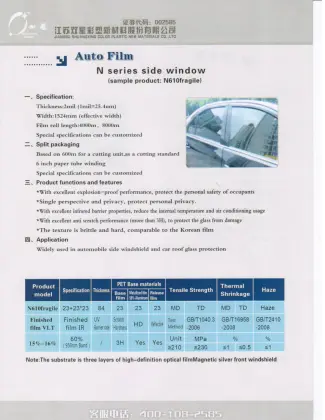 N series side car window Film