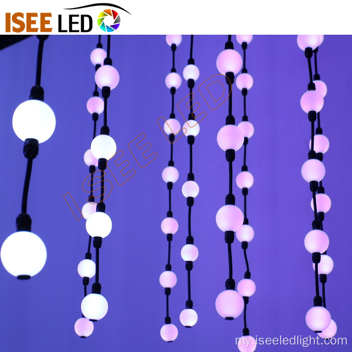 3D LED LED သည် Madrix Control ဖြင့်အလင်းရောင်ရှိသည်
