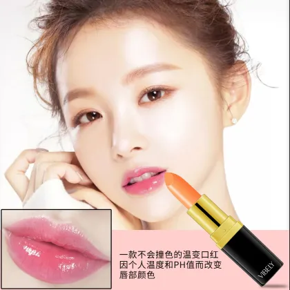 VIBELY Temperature Color Changing Lipstick: Healthy, Natural, Red, Long-Lasting, Moisturizing Makeup