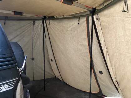 Outdoor Camping Car Rear 180 Degree Awning for SUV Truck - Canvas Car Awning