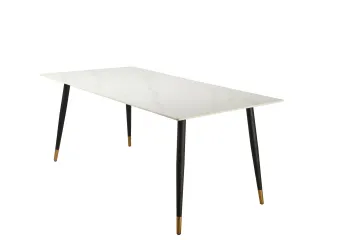 Polished Natural Ceramic Dining Table