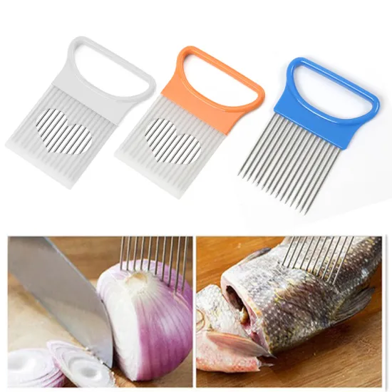 Onion Vegetable Slicer Cut Tomato Onion Slicer Vegetable Cutter Help Fork Guide Slicer Slicer Secure Fork Onion Cutter