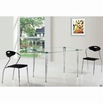 Dining Set with Electroplate Metal Frame, Measures 1,500 x 900 x 760mm