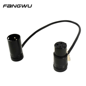 3 PIN XLR 남성 대 여성 케이블 : 원래 커넥터, 균형 마이크 ​​오디오 각도 코드