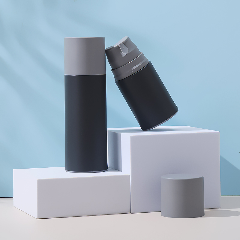 Top Sale Airless Bottle Grey Cosmetic Lotion Bottles