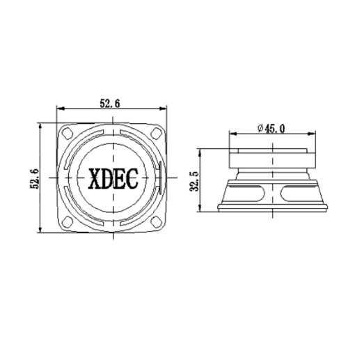 2 inch 4Ohm 10W external magnetic speaker driver