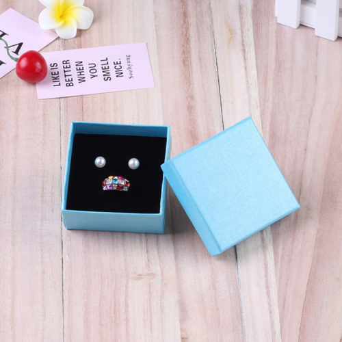 Light Blue Cheap Jewelry Box Custom Packaging