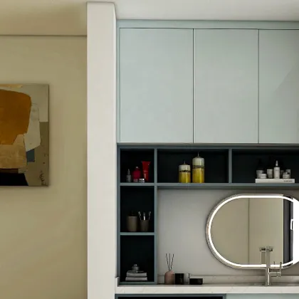 Wall Mounted Steel Balcony Storage Cabinet