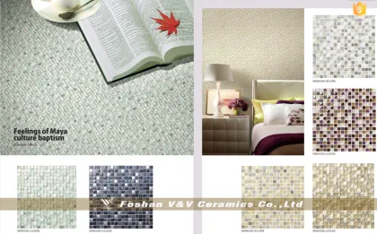 The Beige Glass Mixed Stone Mosaic, Fashion Kitchen Mosaic