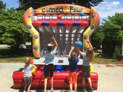 Moonwalk Commercial Connect 4 Inflatable Basketball Game