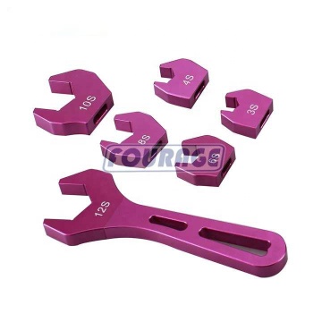 Aluminum AN Wrench Spanner Set AN3 to AN12 Single Ended Replaceable