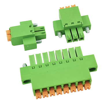Frivolous Front Plug spring female terminal block With Locking flanges pitch 3.81MM