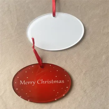 Big Size 5mm Thick MDFSUB Acrylic Pendant Blanks for Sublimation - Christmas Tree Ornaments