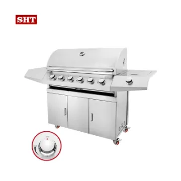 Stainless Steel Outdoor Kitchen Cabinets Gas Grill Nearby Small BBQ Grill Barbecue Grill Accessories