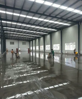 Epoxy resin coated floor paint