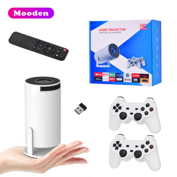 WHY300 Max 4K Video Game Projector: 64GB, 10000 Games, Android 11, 120 Lumens