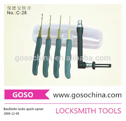 1-22 GOSO LOCKSMITH TOOLS--BAODEAN LOCKS QUICK OPENER LOCK PICKING TOOLS
