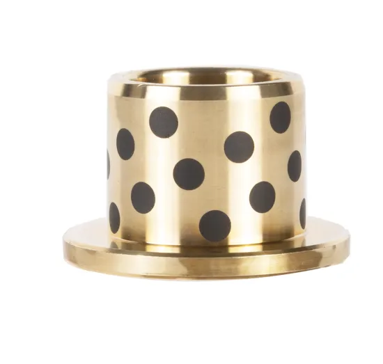 Sintered brass with graphite bronze flanged bearing bushings