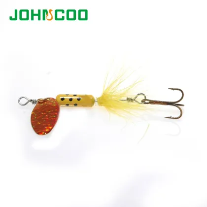 JOHNCOO Fishing Lure Metal Spinner Bait for Bass