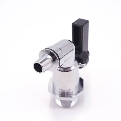 Brass boiling water tap