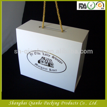 White Gift Paper Box With Logo