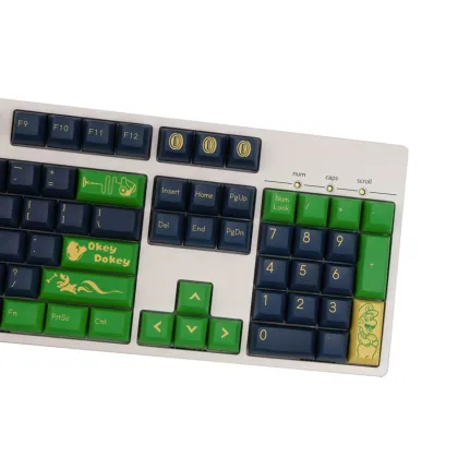 140 GMK Luigi Dye Sublimation PBT Keycaps for Custom Mechanical Keyboards