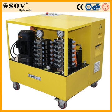 Precise Control of Multiple Lift Points PLC Hydraulic Synchronous Lift Systems
