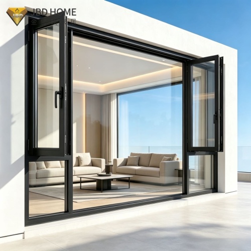 Weatherproof Sound Insulation Glazing Casement Window for Modern Villa
