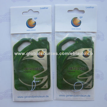 Advertising Paper Air Freshener, Various Scents are Available