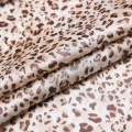 Leopard Print Woven Polyester Spandex Fabric