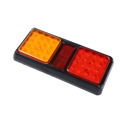 12V LED Trailer Truck Bus Van Stop Tail Reverse Lights