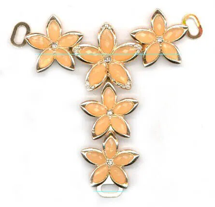 Women Sandal Chain with Five Valve Flower ornament