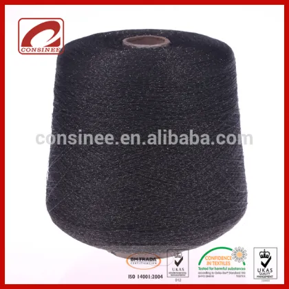 Fancy metallic yarn viscose blended yarns for pretty evening dress