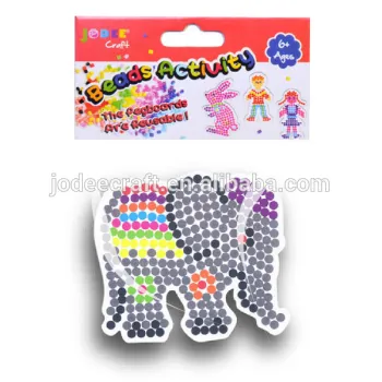 Plastic beads puzzle crafts for kids
