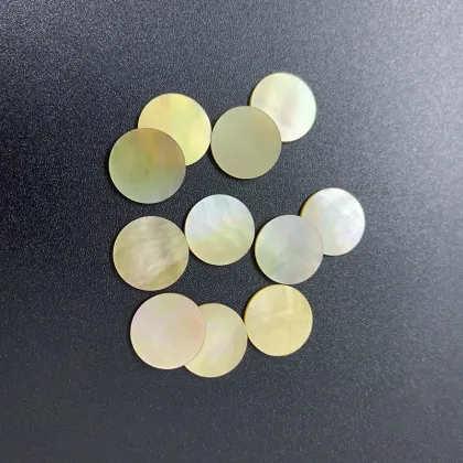 Wholesale Natural Yellow Shell Round Shell Pieces