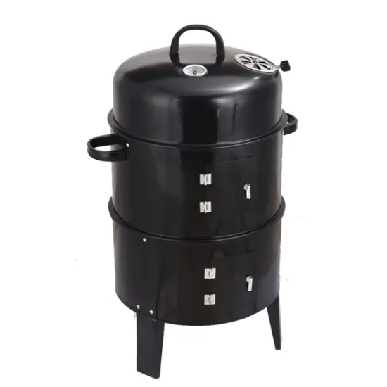 3-in-1 Vertical Charcoal Smoker Grill Barrel BBQ for Sale