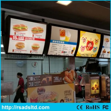 Double Sides Menu Acrylic LED Light Box