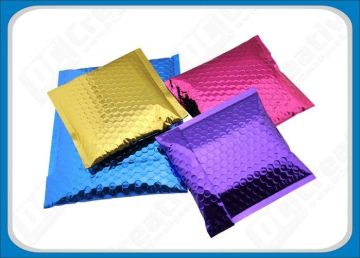 Aluminum Foil Metallic Bubble Mailers , Pet Metallic Bubble Mailer