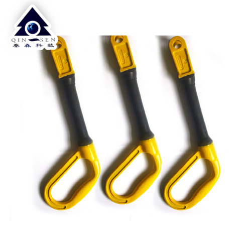 Safety flex handle for drill pipe slips