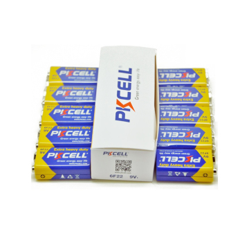 OEM Batteries en carbone à 9 volts 6F22 240 min en emballage rétractable