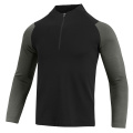 Mens Zip Pullover Shirts Long Sleeve