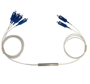 2x4 mini plc optik ayırıcı tek modlu SC konnektörü ftth özelleştirilebilir