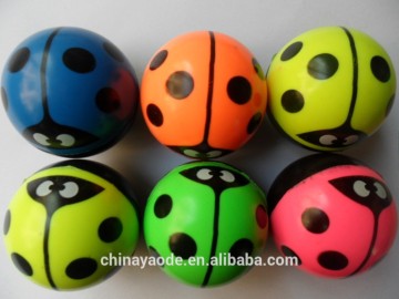 Printed animal rubber bouncing balls toy