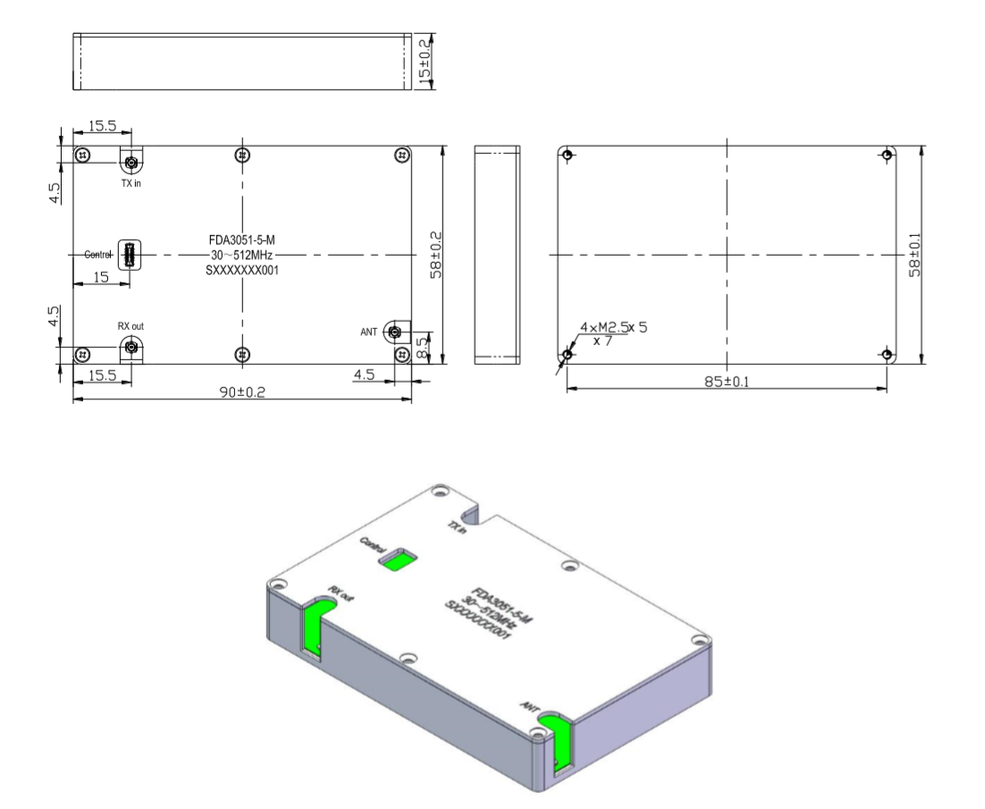 5W Broadband RF Power Amplifier -7