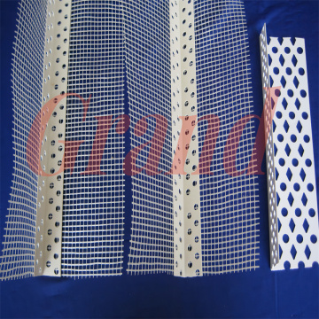 Profil sudut PVC dengan mesh fiberglass