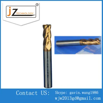 High precision CNC 4 flutes roughing Carbide end mills