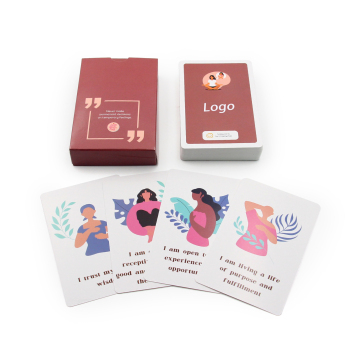 Mazzo di carte da gioco flash di trading flash personalizzabile: stampare carte da gioco di affermazione duratura