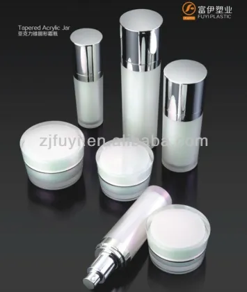 Empty Acrylic Purple Cosmeitc Bottles