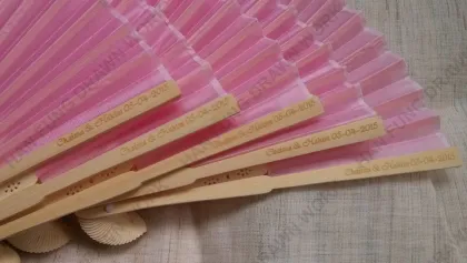 wedding gift bamboo silk fan