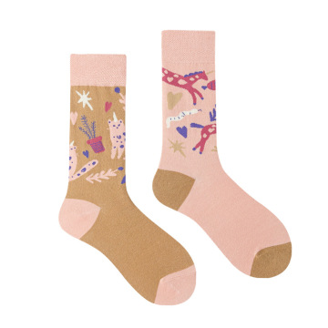 Wholesale Unisex AB Novelty Mismatch Socks: Funny, Crazy Cotton Crew Socks